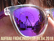 Aufbau 54. Fr&uuml;hlingsfest M&uuml;nchen 2018 - Fotos und Video vom 18.04.2018 (Foto. Martin Schmitz)